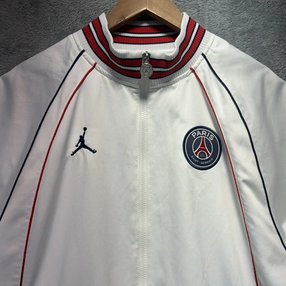 Jordan Nike Paris Saint Germain 2021 Anthem Jacket Men's‎ Large White DB6485-100